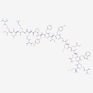 2D chemical structure of MOTS-c (C101H152N28O22S2)